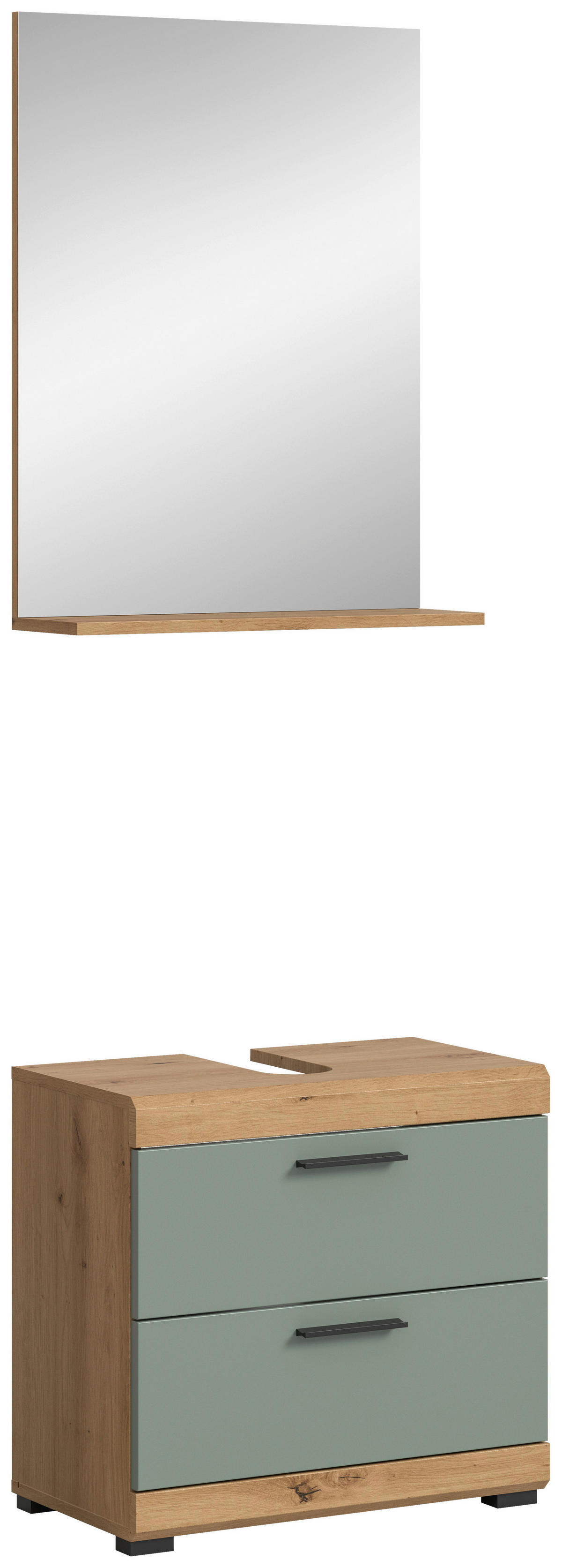 Badezimmer-Set Scout Eiche Artisan Nachbildung salbei Nachbildung B/H/T: ca. 60x191x37 cm Scout - Eiche/salbei (60,00/191,00/37,00cm) - xonox.home