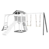 AXI Spielturm Beach Tower weiß B/H/L: ca. 519x242x349 cm Beach Tower - hellgrau/weiß (349,00/519,00/242,00cm) - AXI