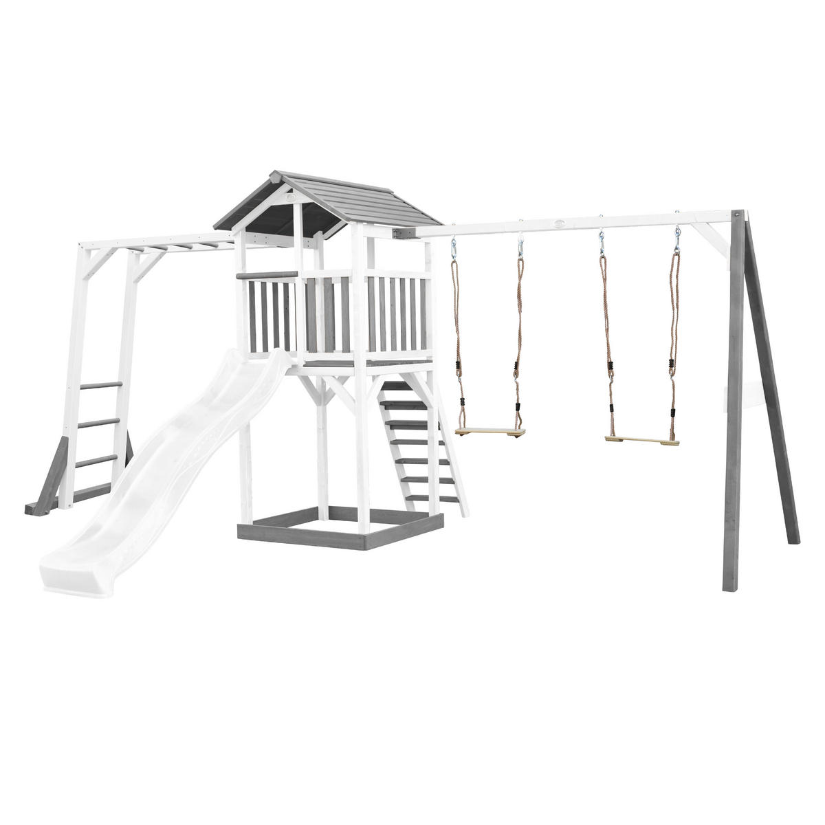 AXI Spielturm Beach Tower weiß B/H/L: ca. 519x242x349 cm Beach Tower - hellgrau/weiß (349,00/519,00/242,00cm) - AXI
