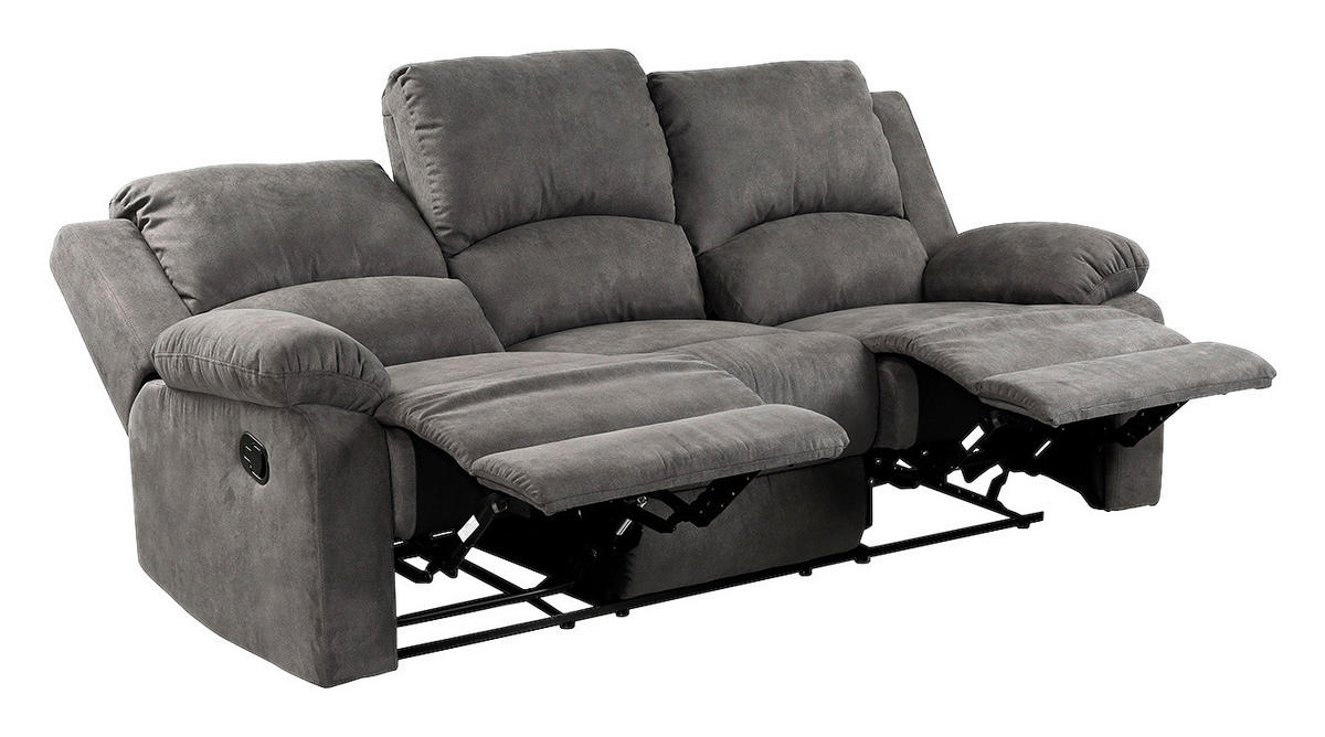 Sofa 3-2-1 anthrazit B/H/T: ca. 204x97x87 cm Dakota_3F-2F-1F_Sofa 3-2-1 - anthrazit (204,00/97,00/87,00cm)