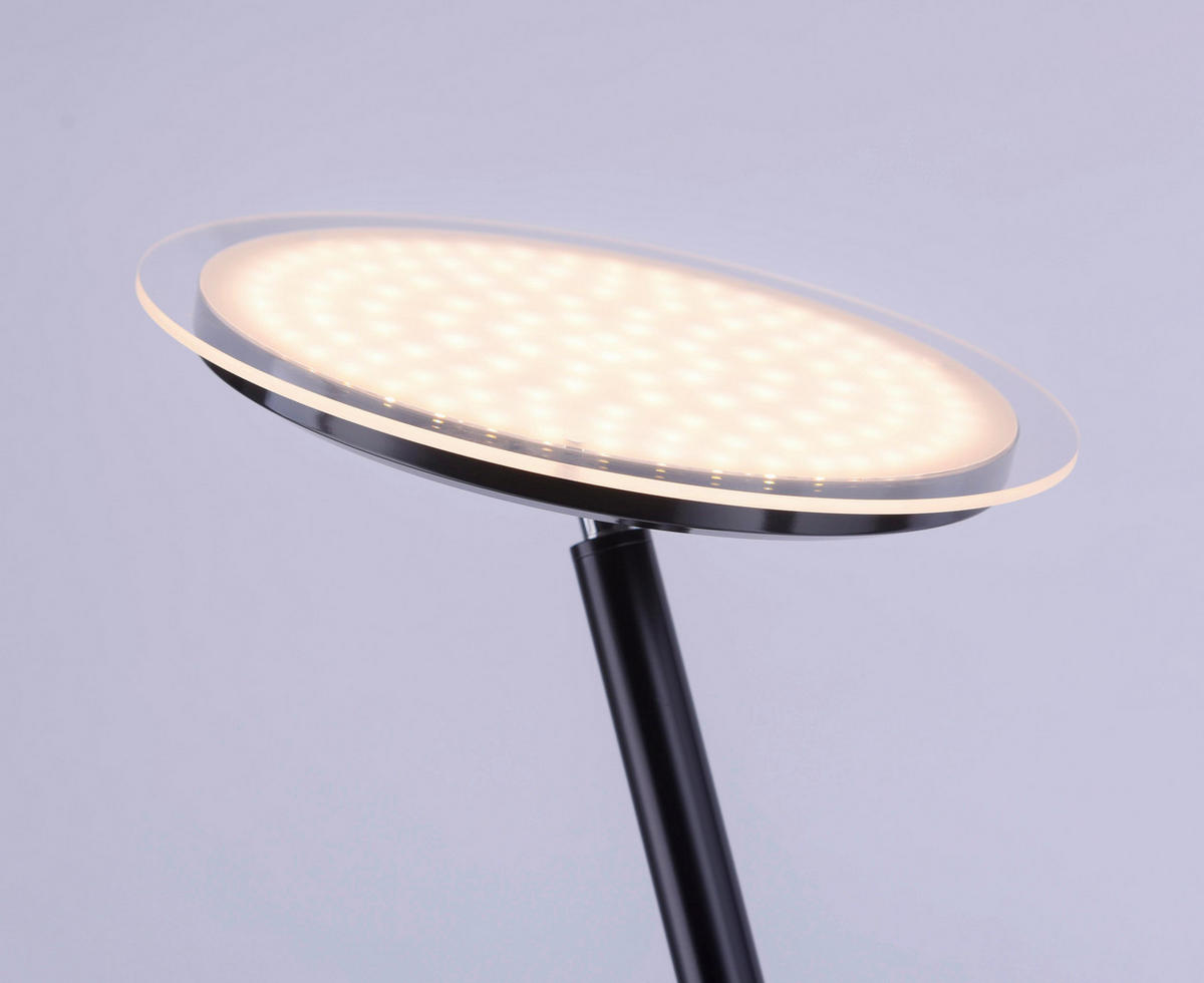 Just Light LED-Deckenfluter HANS 11729-18 schwarz Kunststoff Eisen H/D: ca. 181x30 cm 1 Brennstellen HANS - schwarz (30,00/181,00cm) - Just Light