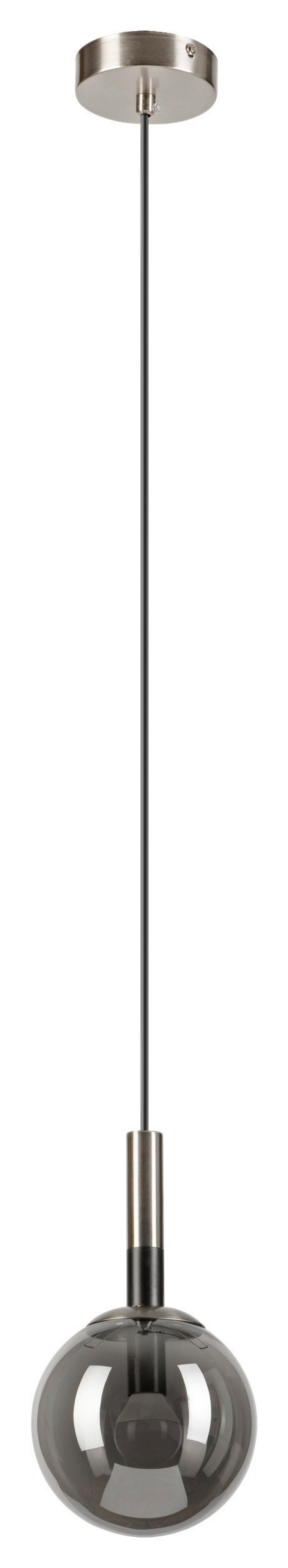 Lamkur Hängeleuchte Chrom Glas Stahl B/H/L: ca. 15x120x15 cm 1.0 Brennstellen ROLLO - Chrom (15,00/15,00/120,00cm) - Lamkur