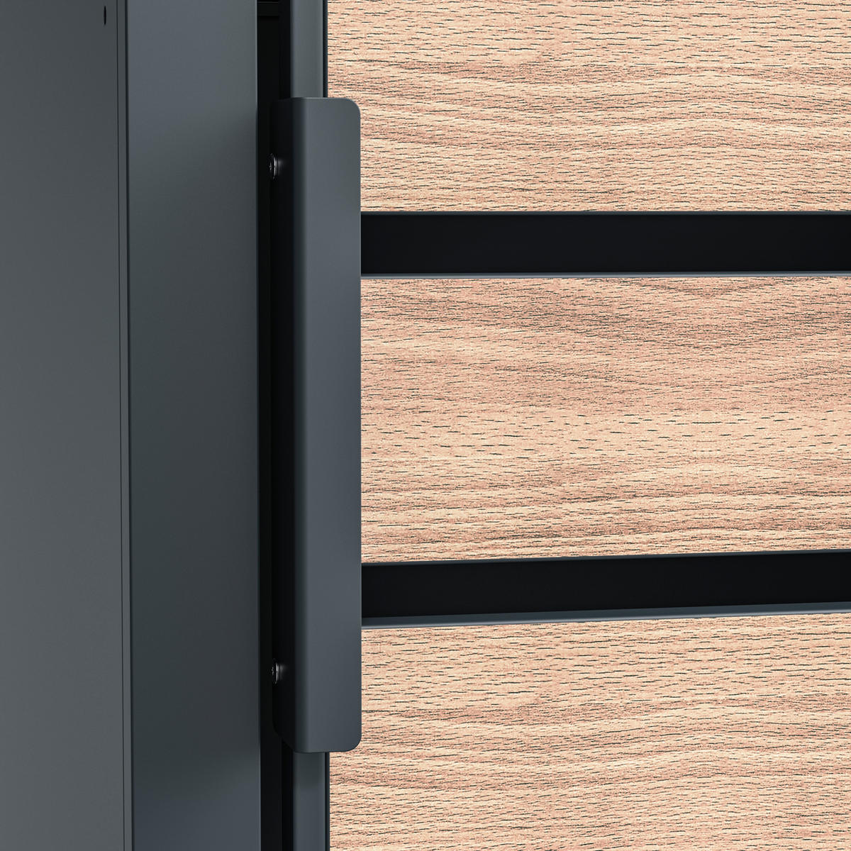 Westmann Mülltonnenbox Lacina braun B/H/L: ca. 264x116x80 cm Lacina - braun (80,00/264,00/116,00cm) - Westmann
