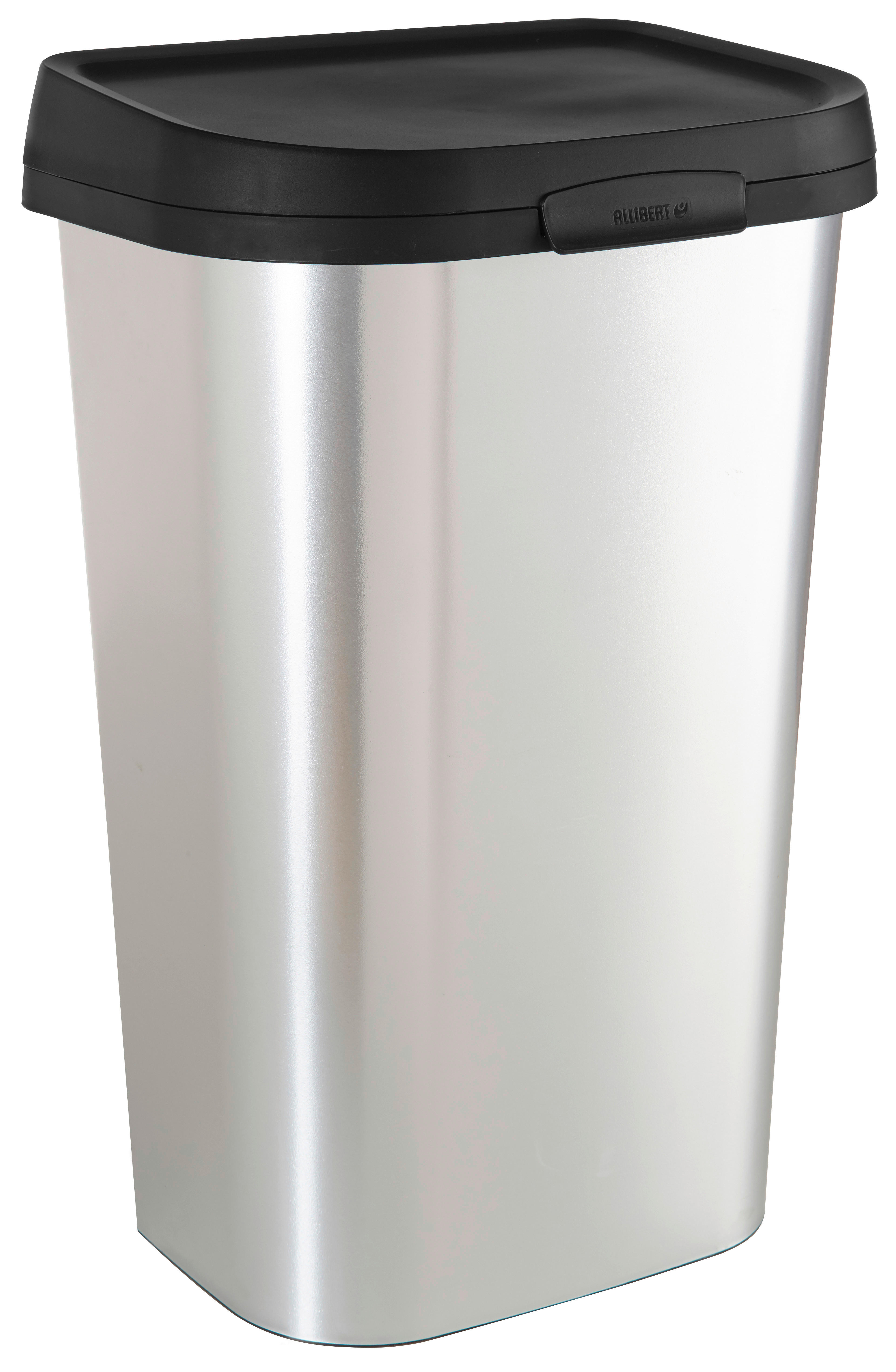 Curver Abfalleimer silber B/H/L: ca. 31,7x62,4x39,9 cm Abfalleimer_Curver 50l - silber (39,90/31,70/62,40cm) - Curver
