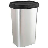Curver Abfalleimer silber B/H/L: ca. 31,7x62,4x39,9 cm Abfalleimer_Curver 50l - silber (39,90/31,70/62,40cm) - Curver