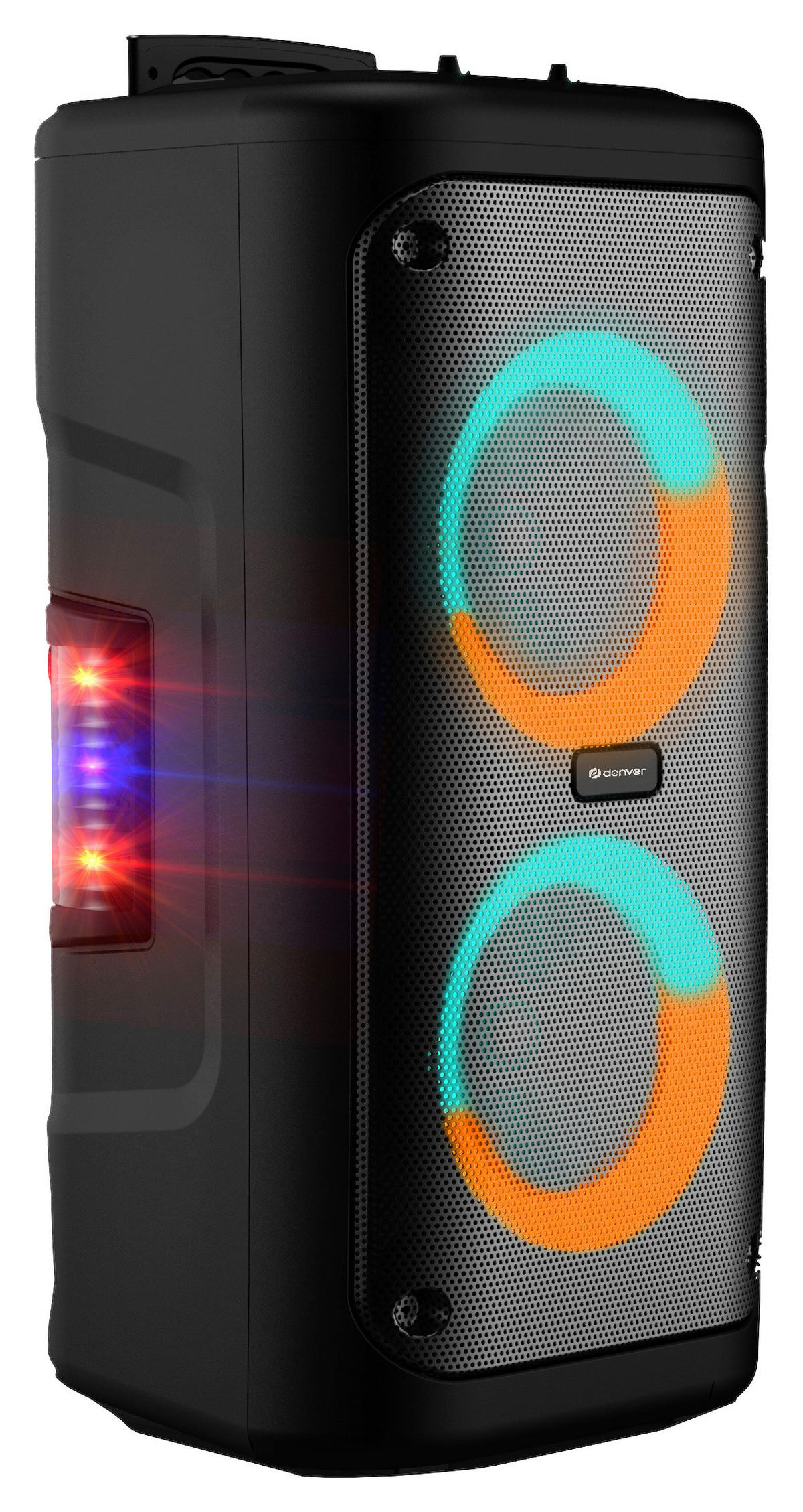 Denver Trolley Speaker TSP-353 schwarz B/H/T: ca. 30x62x28 cm Bluetooth-Trolley-Speaker TSP-353 - schwarz (30,00/62,00/28,00cm) - Denver