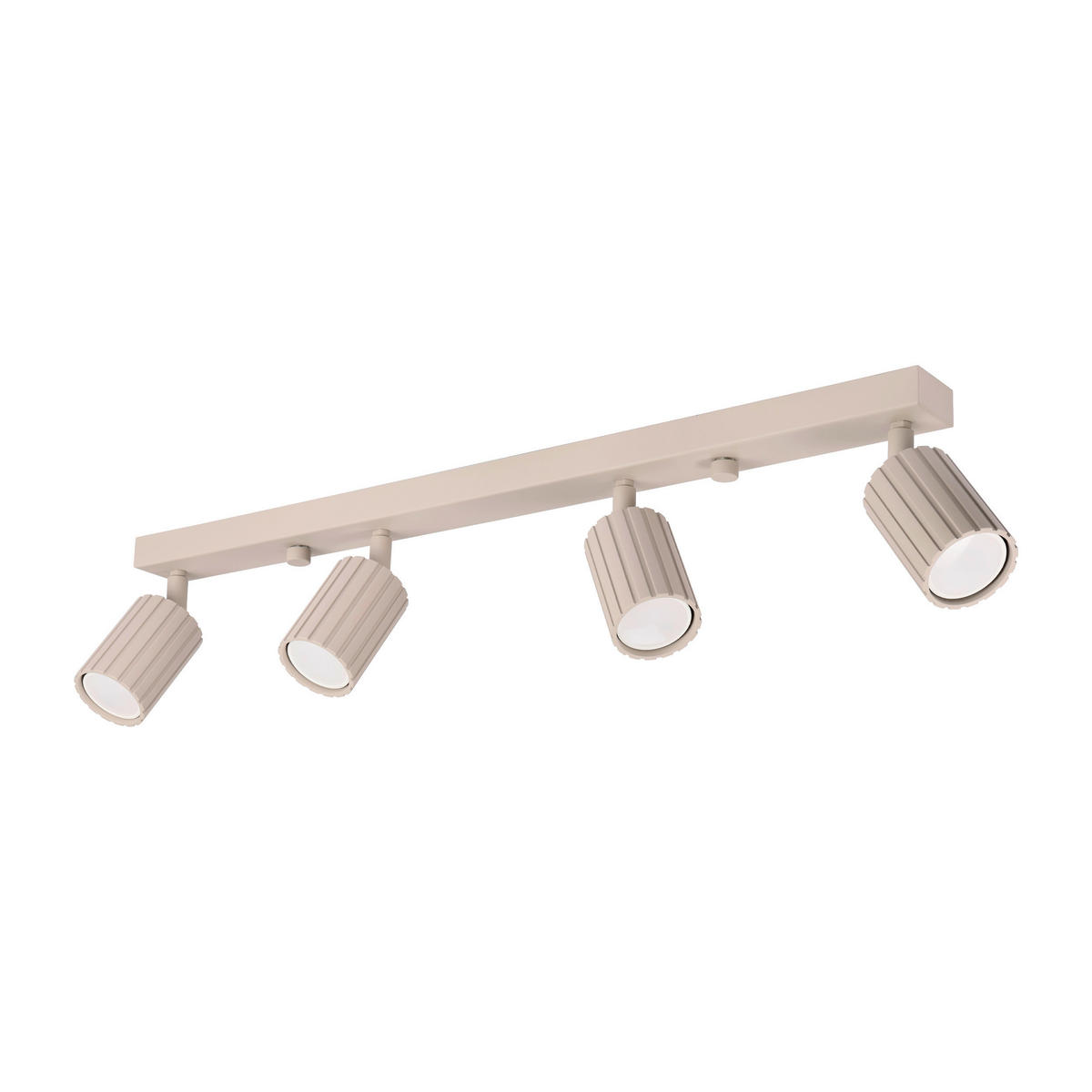 Lamkur Strahler beige Stahl B/H/L: ca. 6,5x16,5x81 cm 4 Brennstellen Prisma - beige (81,00/6,50/16,50cm) - Lamkur