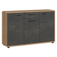 Kommode Fontana Eiche Evoke Coast Nachbildung Beton dunkel Optik B/H/T: ca. 132x87x40 cm Fontana - Eiche/Beton (132,00/87,00/40,00cm)