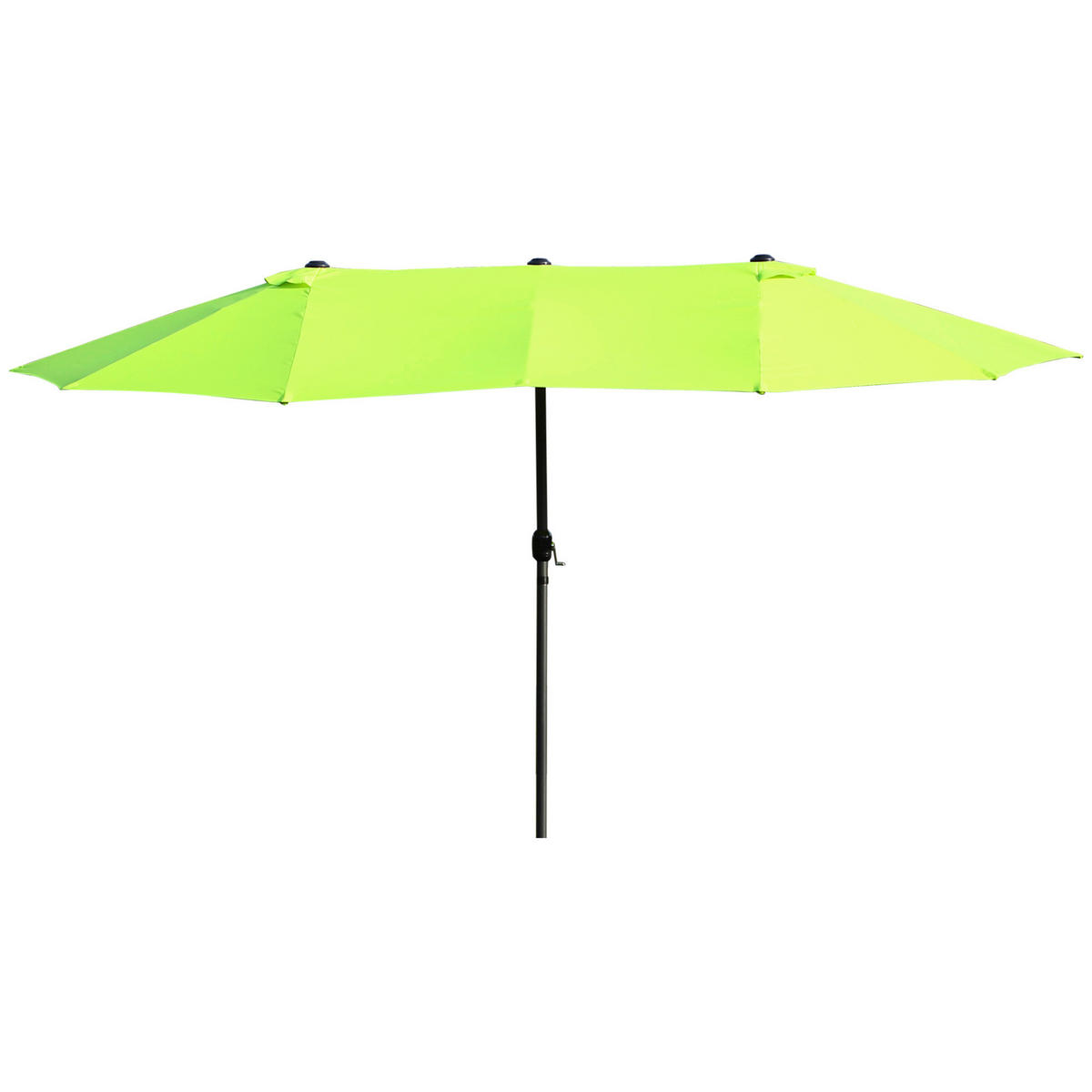 Outsunny Sonnenschirm grün Stahl B/H/L: ca. 270x240x460 cm Sonnenschirm - grün (460,00/270,00/240,00cm) - Outsunny