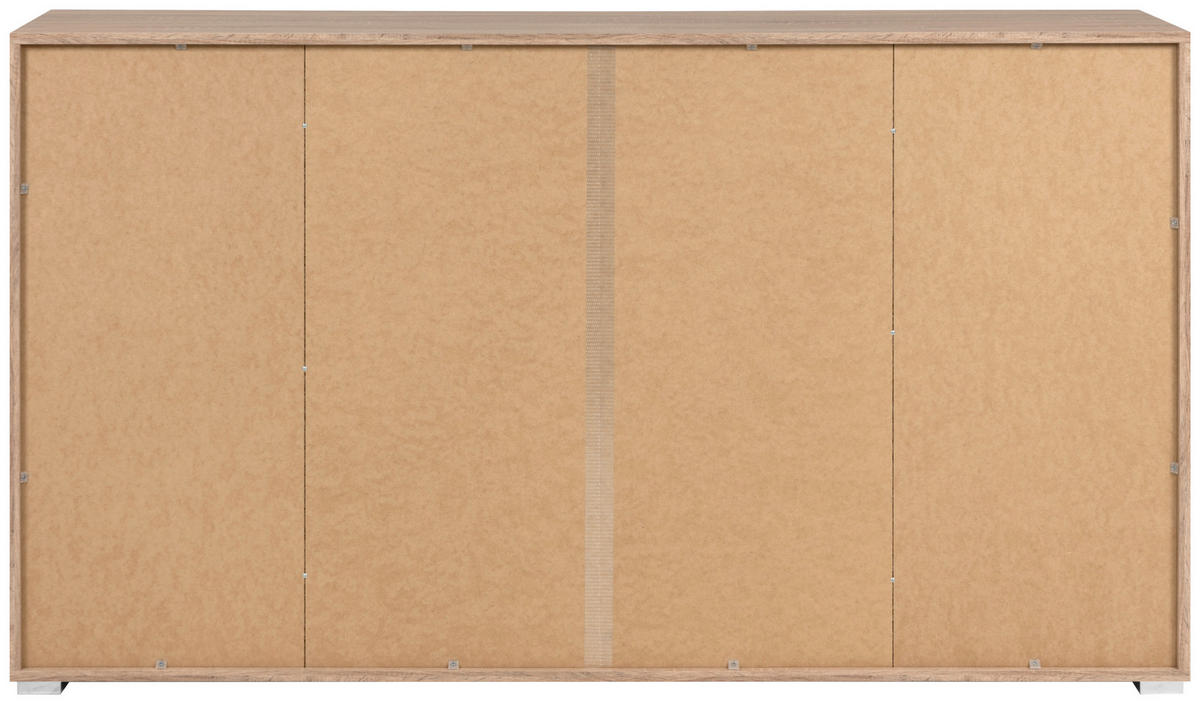 Sideboard Volos Eiche Sonoma Nachbildung weiß B/H/T: ca. 160x90x38 cm Volos - Eiche/weiß (160,00/90,00/38,00cm)