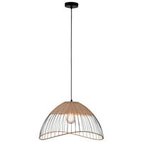 Just Light Pendelleuchte KORE 30207-79AO natur braun Holz Metall H/D: ca. 120x48 cm E27 1 Brennstellen KORE - braun/natur (48,00/120,00cm) - Just Light