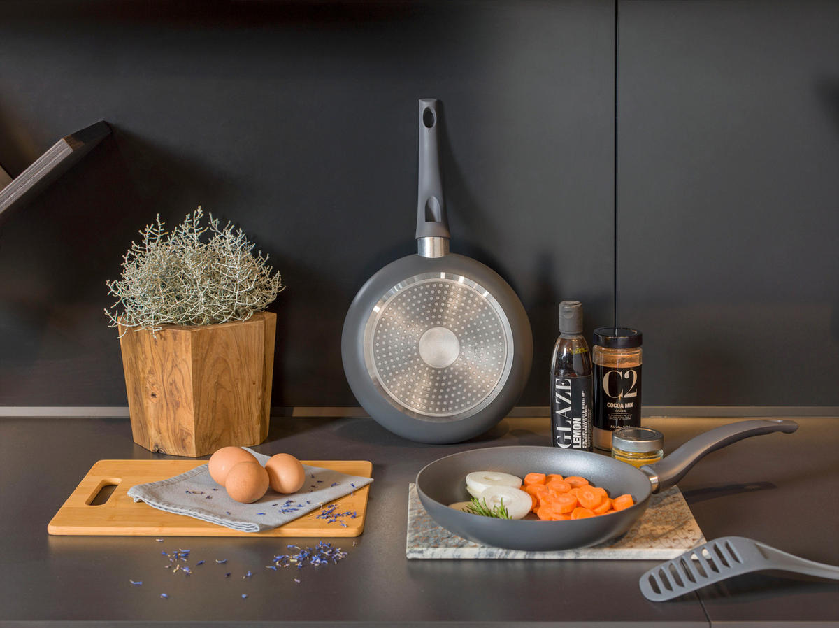 TOGNANA Topfset Grancucina Cop.& Char schwarz Aluminium 8 tlg. Grancucina Cop.& Char - schwarz - TOGNANA