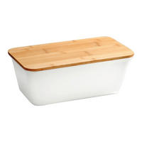 Kesper Brotkasten weiß Kunststoff B/H/L: ca. 20x13,5x35 cm Brotkasten - weiß (35,00/20,00/13,50cm) - Kesper