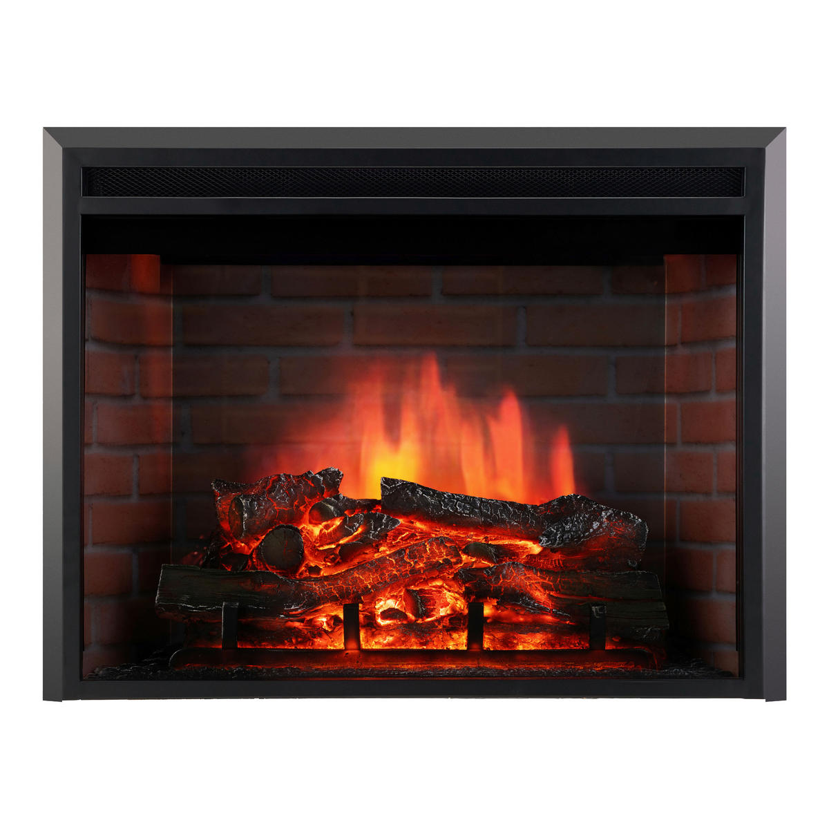 KAMINIO Elektrischer-Kamin LUCA schwarz Metall B/H/T: ca. 76x58,5x22,5 cm ca. 1800 W LUCA - schwarz (76,00/58,50/22,50cm) - KAMINIO