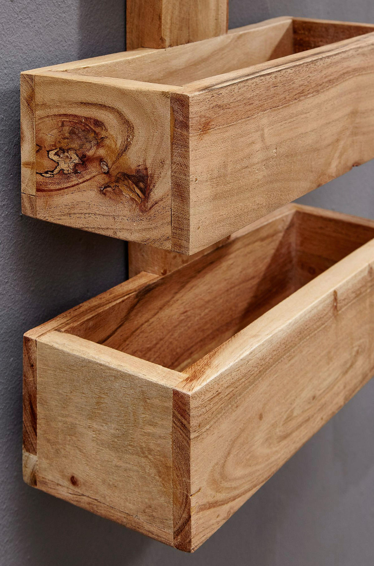 Zeitungsständer natur Akazie B/H/T: ca. 30x72x10 cm Zeitungsständer - natur (30,00/72,00/10,00cm) - Wohnling