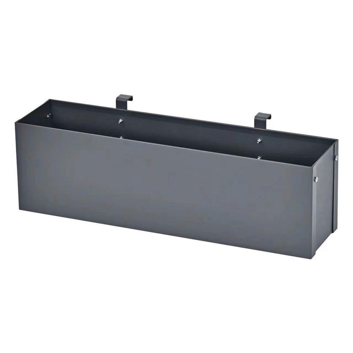 Westmann Pflanzkasten Mülltonnenverkleidung Planum anthrazit Stahl B/H/L: ca. 50x16x12 cm Planum - anthrazit (12,00/50,00/16,00cm) - Westmann