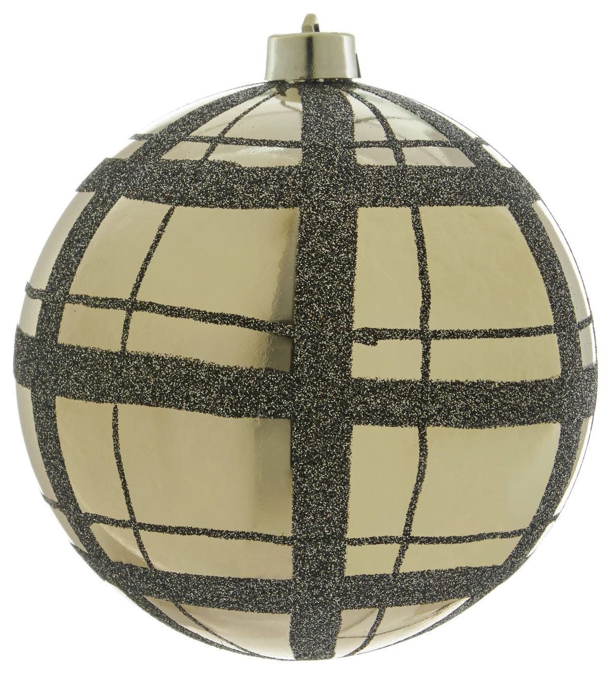 Weihnachtskugelset gold D: ca. 15 cm Weihnachtskugelset_3tlg. - gold/schwarz (15,00cm)