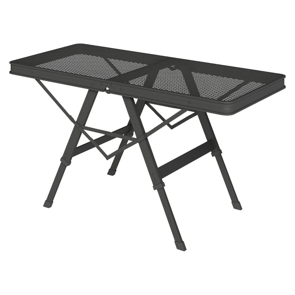 Outsunny Campingtisch schwarz Metall B/H/L: ca. 40,5x58x90 cm Campingtisch - schwarz (90,00/40,50/58,00cm) - Outsunny