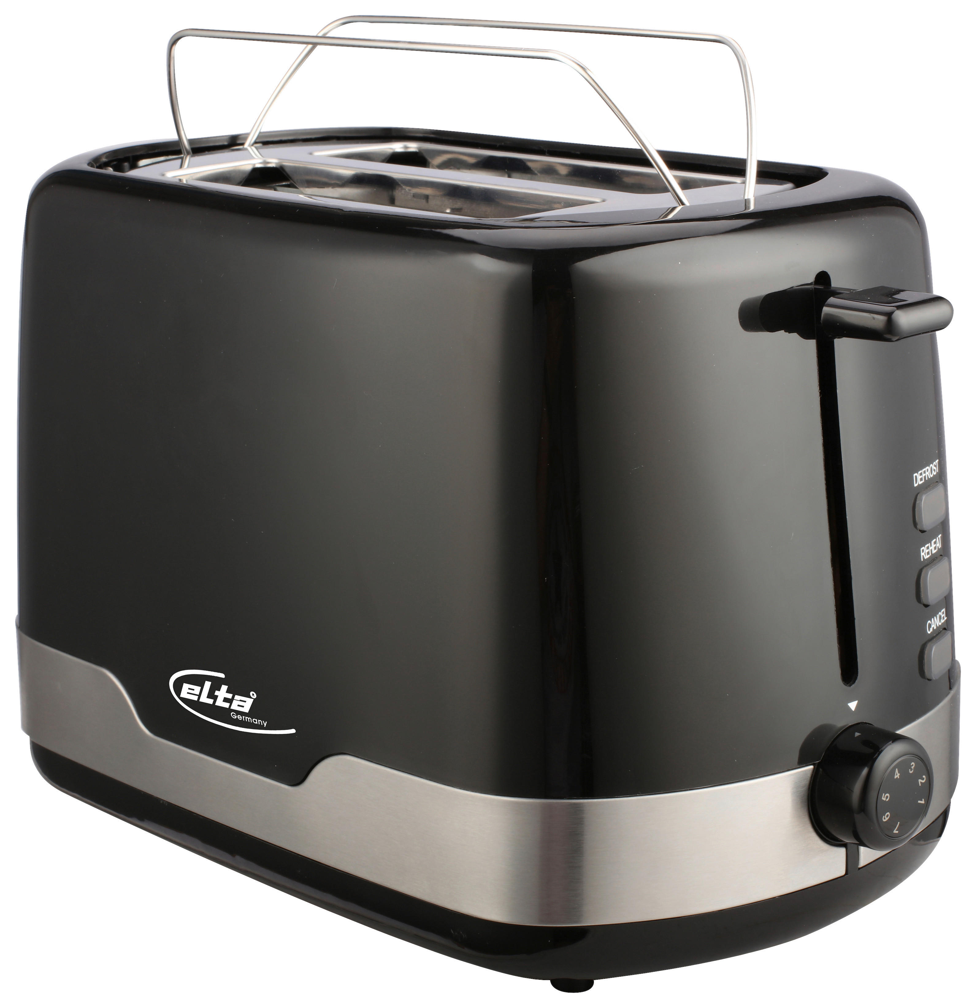 Elta Toastautomat ETO-850.15 schwarz silber Kunststoff Metall Black Line - schwarz/silber - Elta