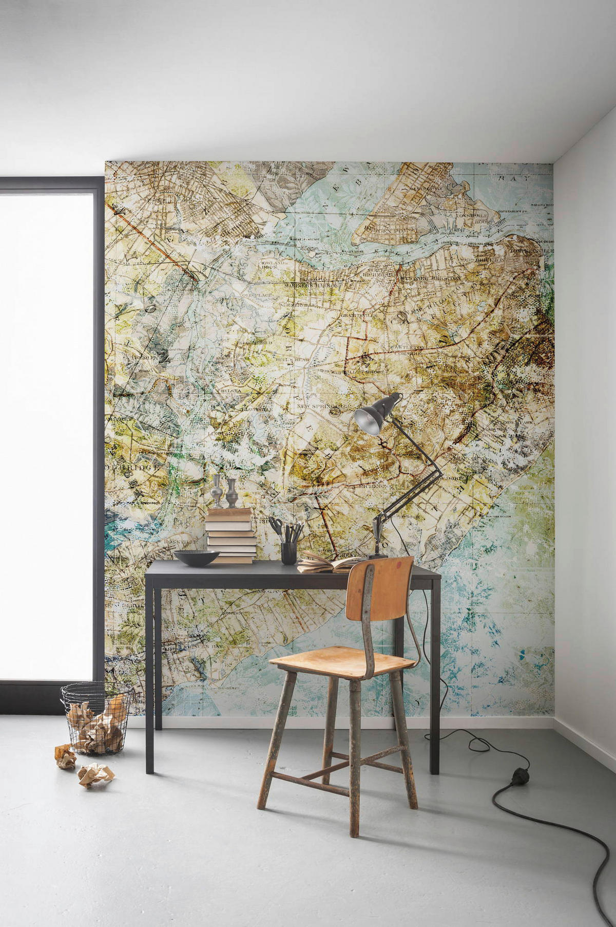 Komar Fototapete Mix Map B/L: ca. 200x250 cm Mix Map - (200,00/250,00cm) - Komar