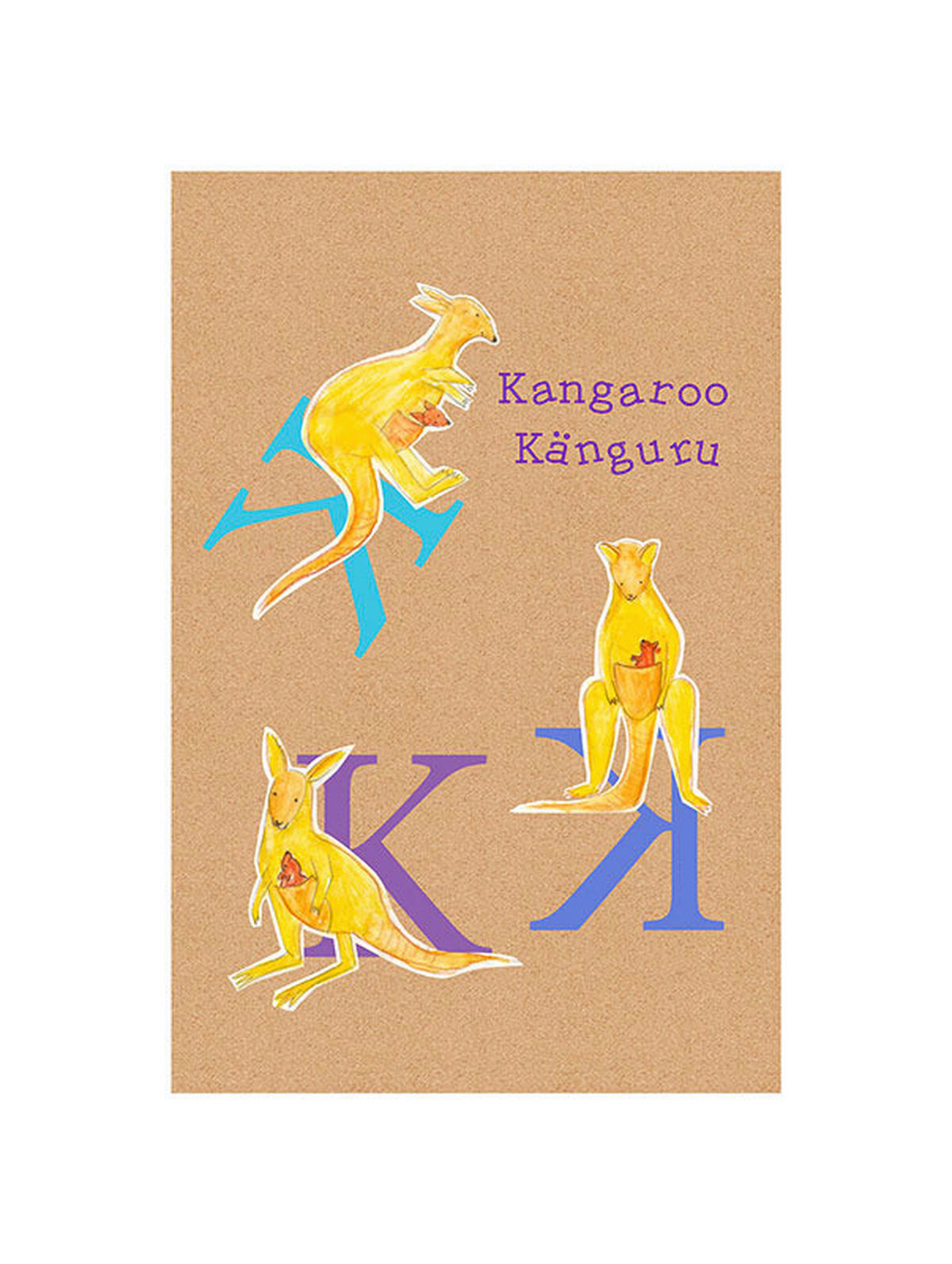 Komar Poster ABC Animal K Buchstaben B/L: ca. 30x40 cm ABC Animal K - (30,00/40,00cm) - Komar