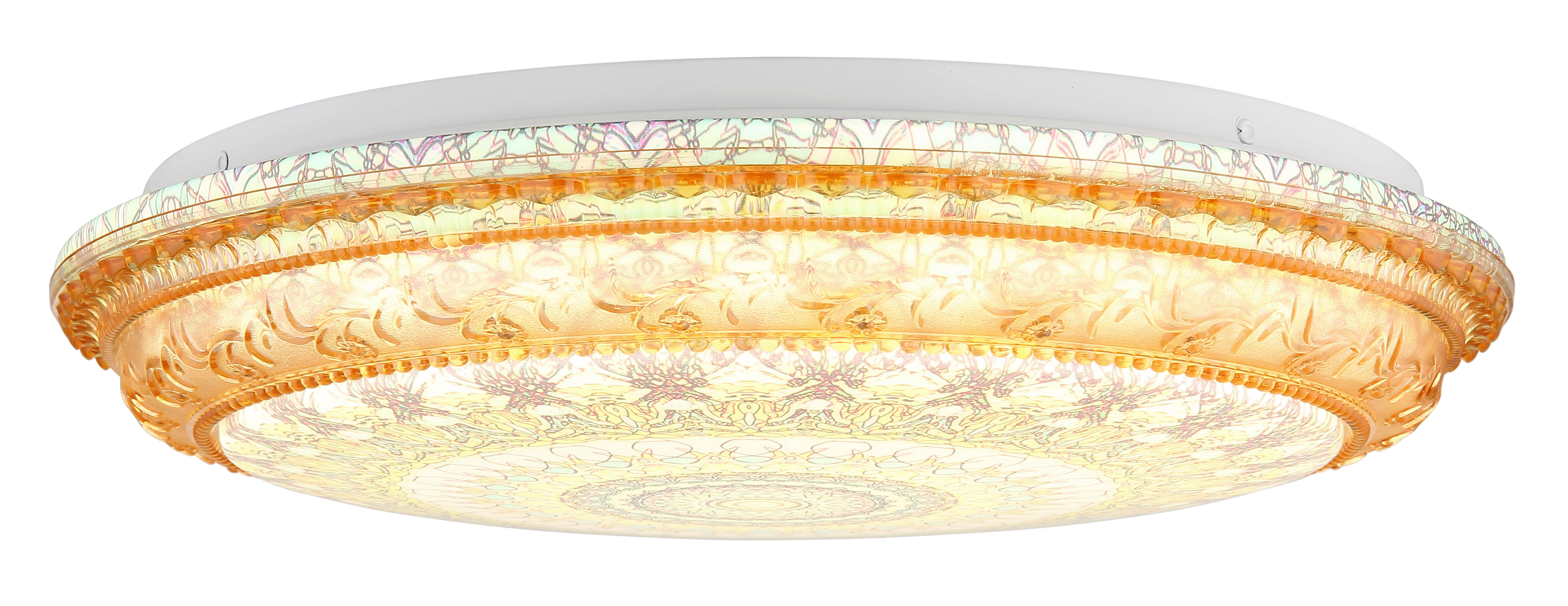 LED-Deckenleuchte braun Metall Kunststoff H/D: ca. 8,5x39 cm LED-Deckenleuchte_Lazaro - braun (39,00/8,50cm)
