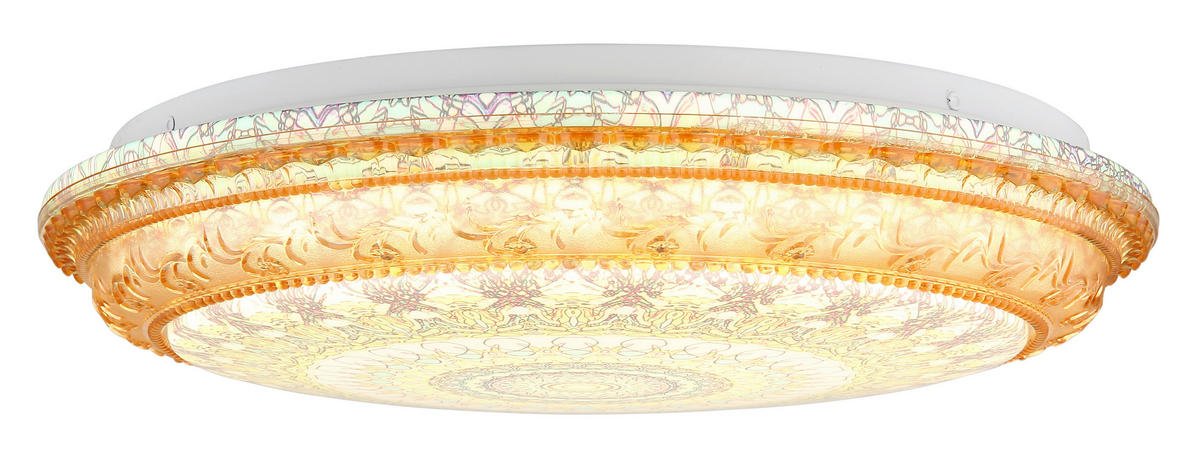 LED-Deckenleuchte braun Metall Kunststoff H/D: ca. 8,5x39 cm LED-Deckenleuchte_Lazaro - braun (39,00/8,50cm)
