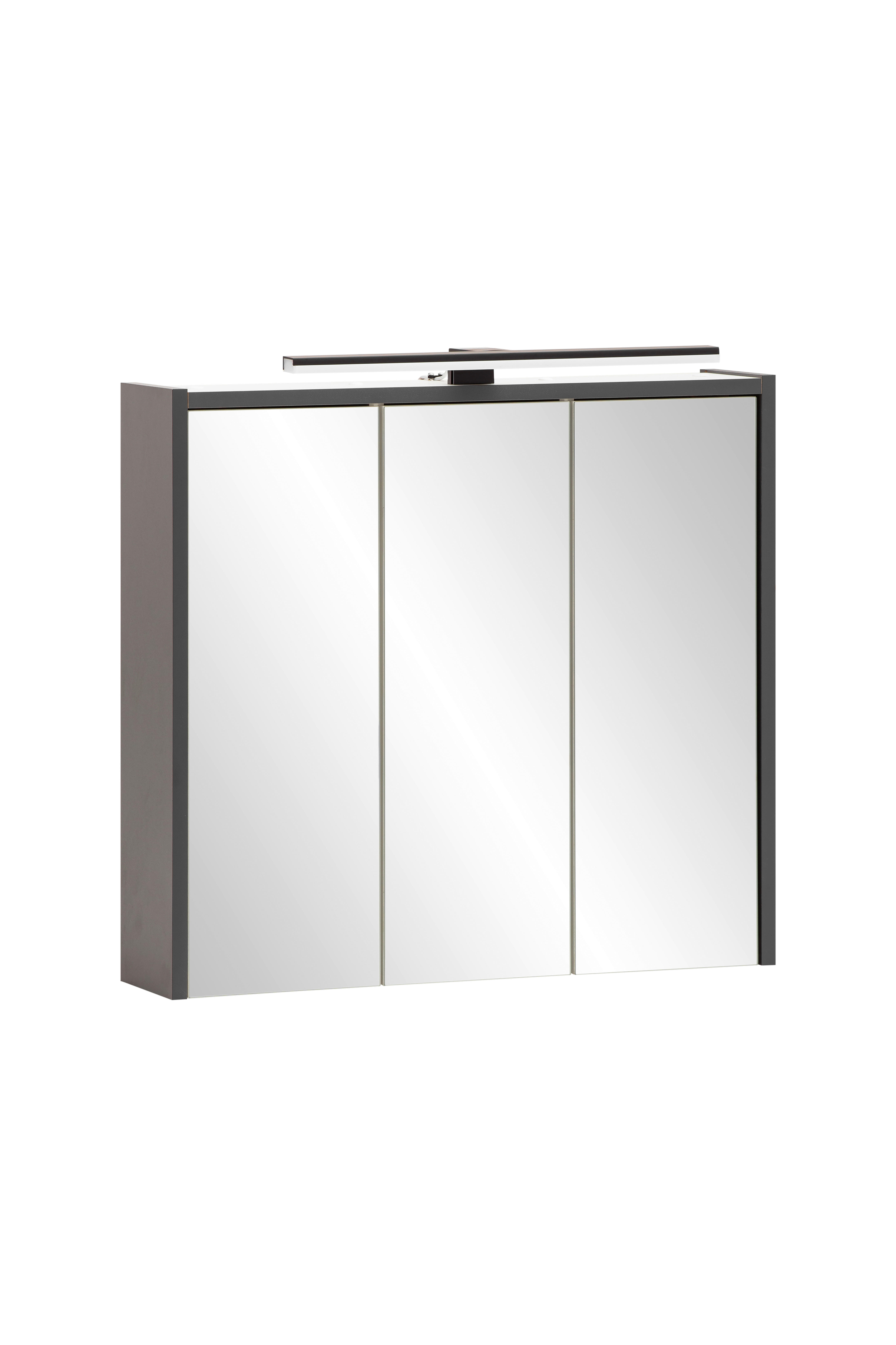 Spiegelschrank Palermo anthrazit B/H/T: ca. 65x62,7x16 cm Palermo - anthrazit (65,00/62,70/16,00cm) - Möbelpartner