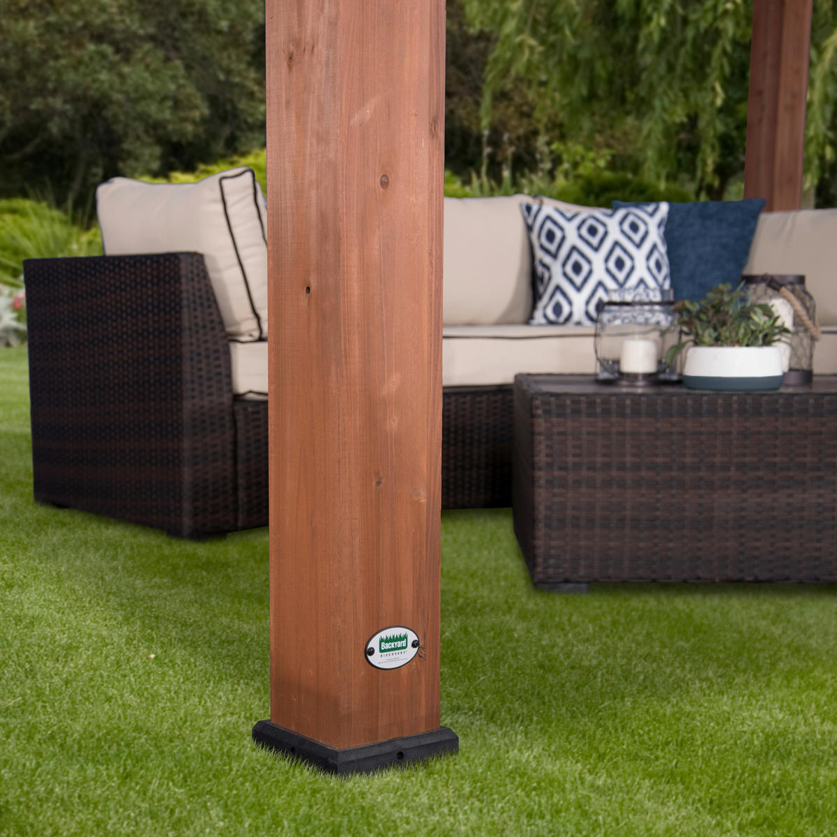 Backyard Discovery Backyard Discovery Pergola braun Holz B/H/L: ca. 427x242x305 cm Backyard_Discovery_Pergola - braun (305,00/427,00/242,00cm) - Backyard Discovery