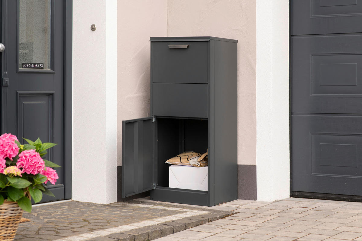 Westmann Paketbox Pepe anthrazit B/H/T: ca. 50x114x39 cm Pepe - anthrazit (50,00/114,00/39,00cm) - Westmann