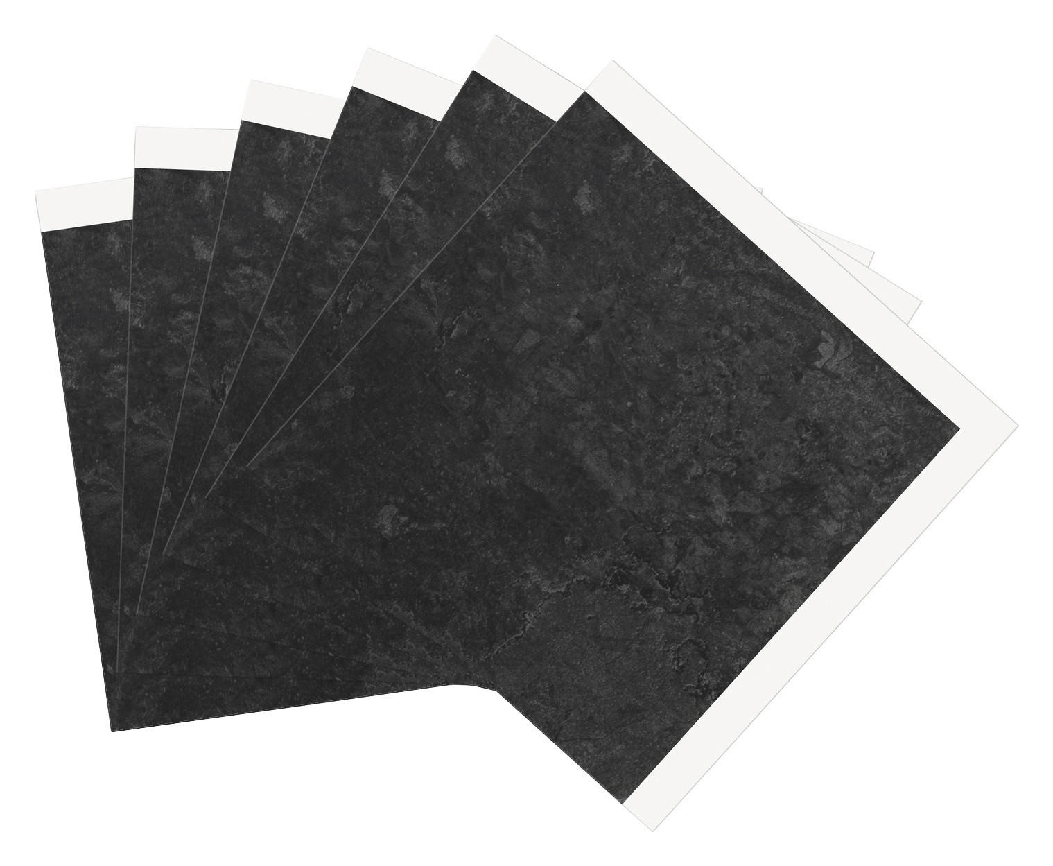 Wandfliese schwarz B/L: ca. 30,5x30,5 cm Wandfliese_selbstklebend_6Stck. - schwarz (30,50/30,50cm)