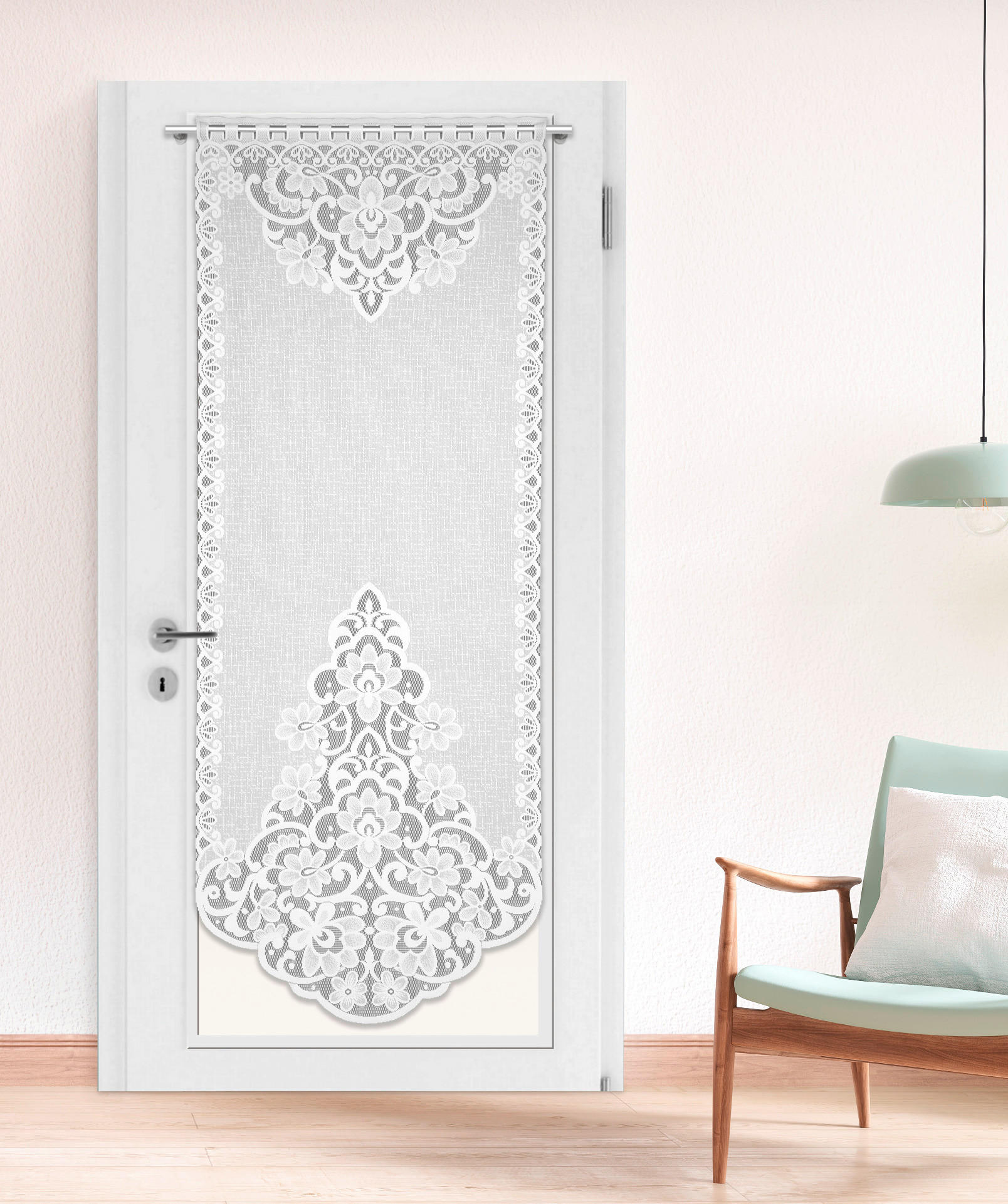 Scheibengardine Aruba weiß B/L: ca. 60x160 cm Aruba - weiß (60,00/160,00cm) - POCOline
