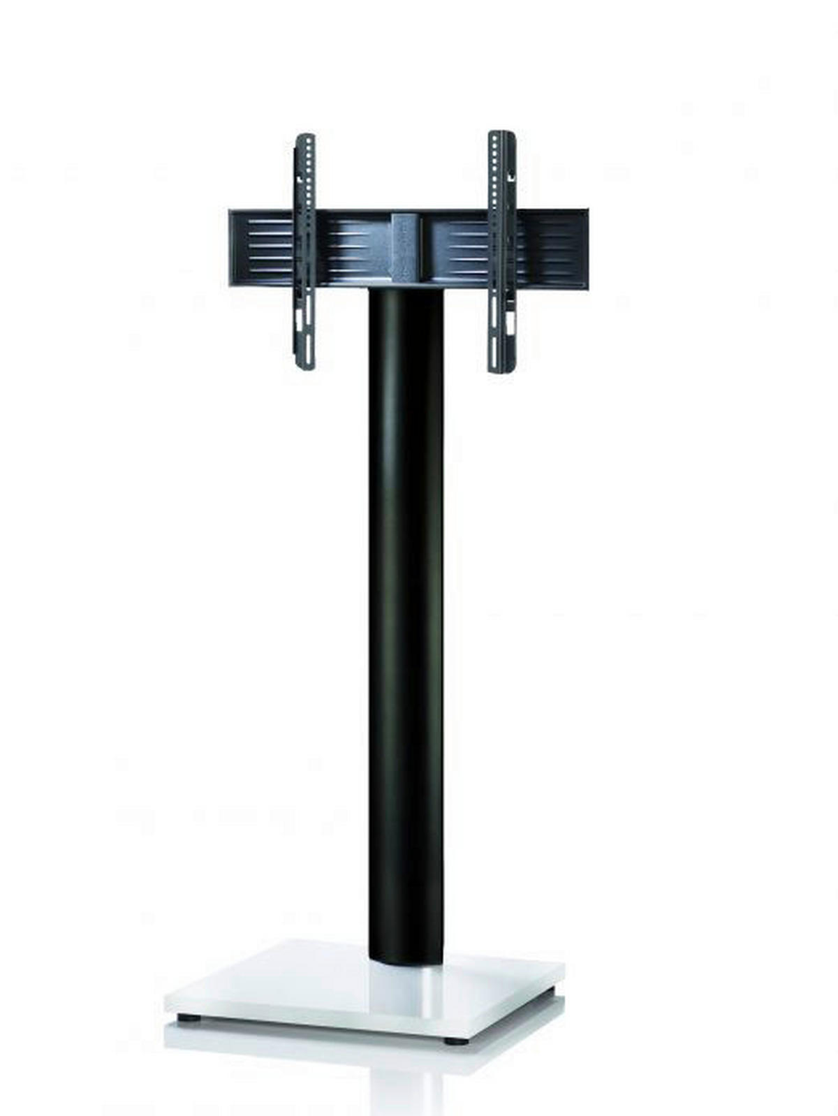 VCM TV-Standfuß TV-Standfuß weiß TV-Standfuß Onu Schwarz / Weisslack - weiß (68,00/174,00/60,00cm) - VCM