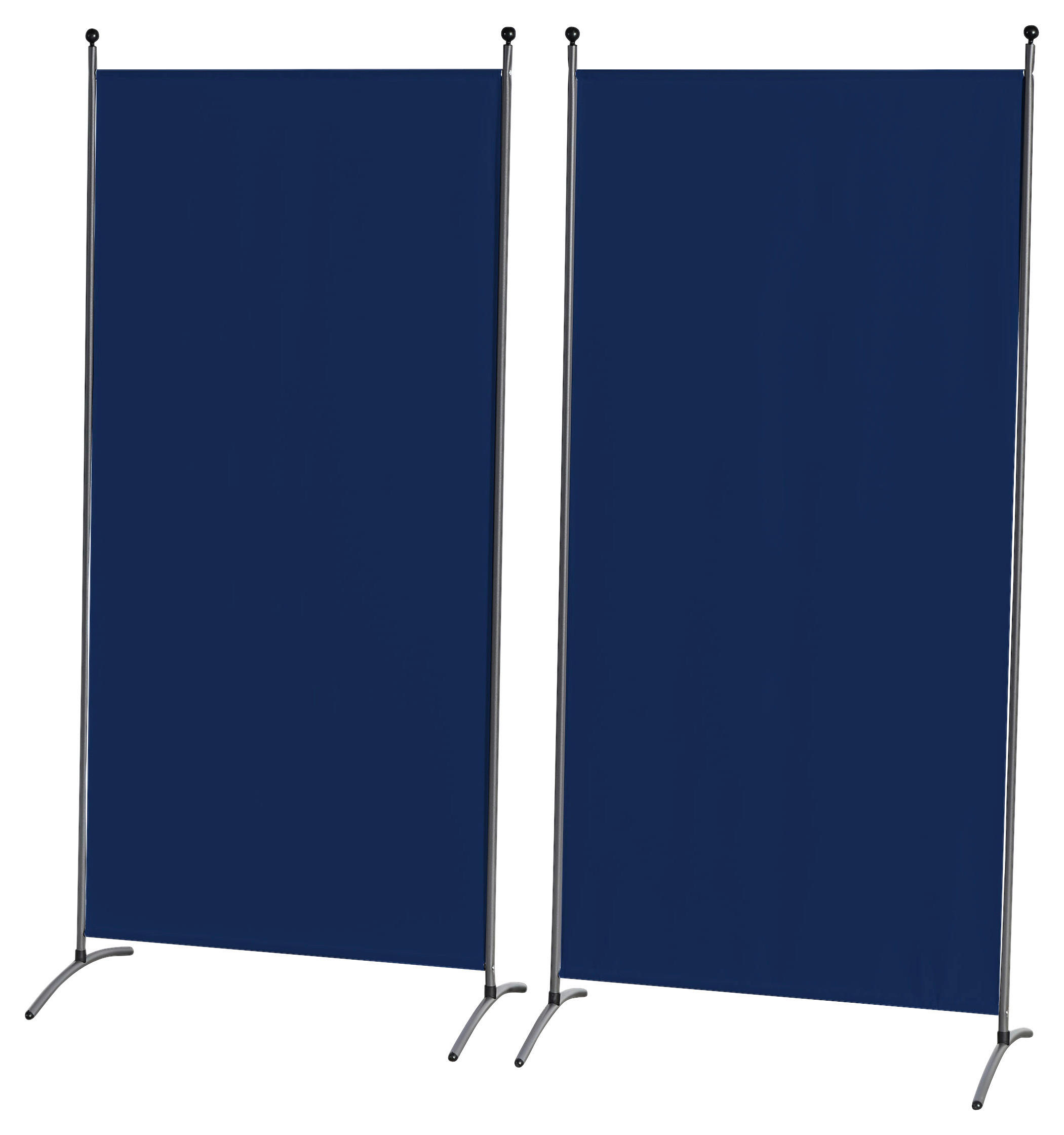 Grasekamp Doppelpack Stellwand blau Polyester-Mischgewebe B/H: ca. 85x180 cm