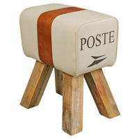 Wohnling Sitzhocker beige B/H/T: ca. 40x47x30 cm Sitzhocker - beige (40,00/47,00/30,00cm) - Wohnling