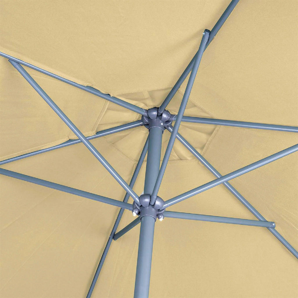 Thumbnail - VCM Sonnenschirm creme Polyester-Mischgewebe H/D: ca. 230x290 cm