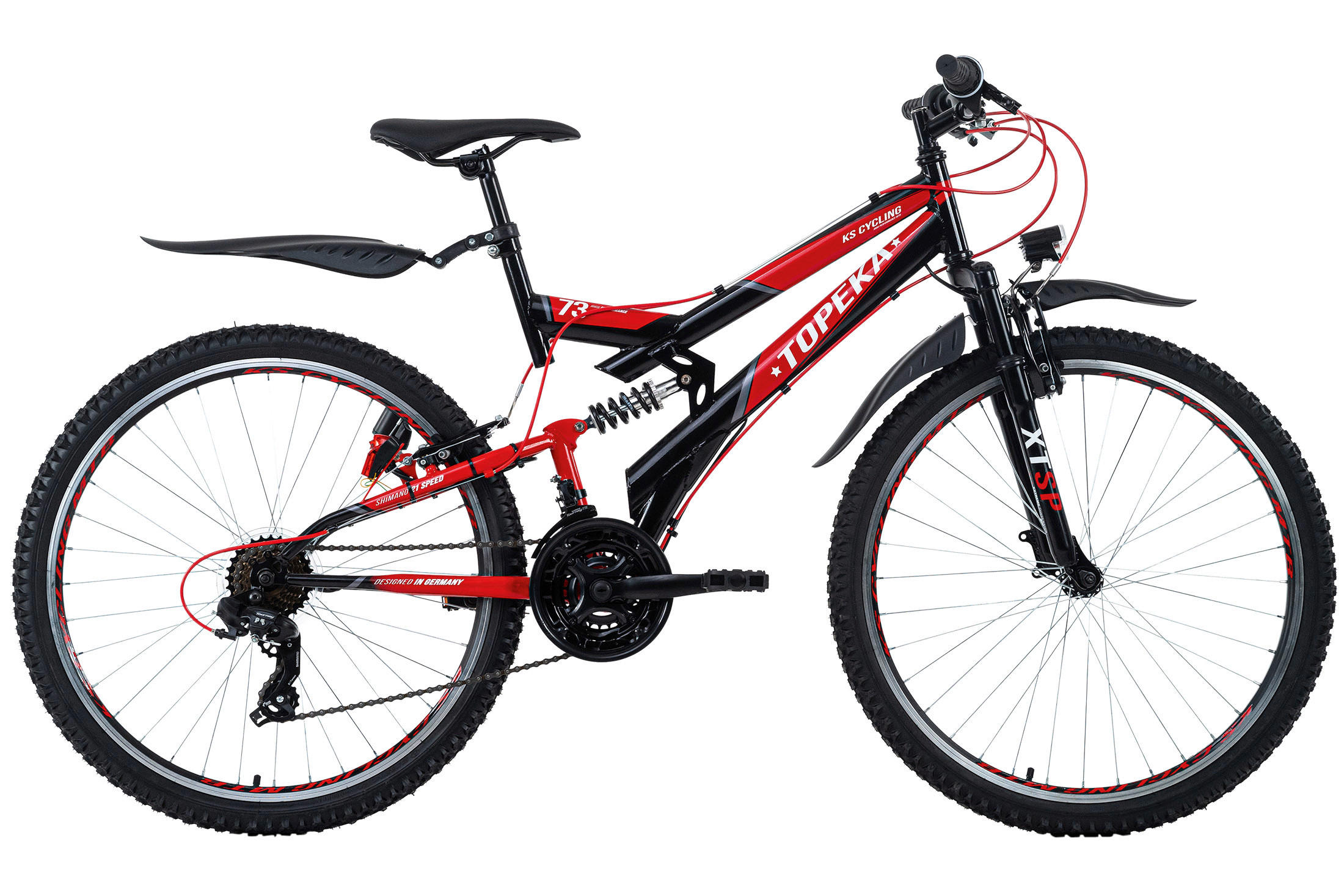 KS-Cycling Mountain-Bike Topeka 26 Zoll Rahmenhöhe 48 cm 21 Gänge schwarz schwarz ca. 26 Zoll