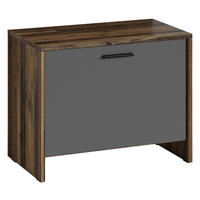 Bank BEN Eiche Old Wood Nachbildung anthrazit B/H/T: ca. 60x48x35 cm BEN - Eiche/anthrazit (60,00/48,00/35,00cm) - byLIVING