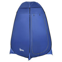 Outsunny Zelt blau Polypropylen B/H/L: ca. 120x120x190 cm Wurfzelt - blau (190,00/120,00/120,00cm) - Outsunny