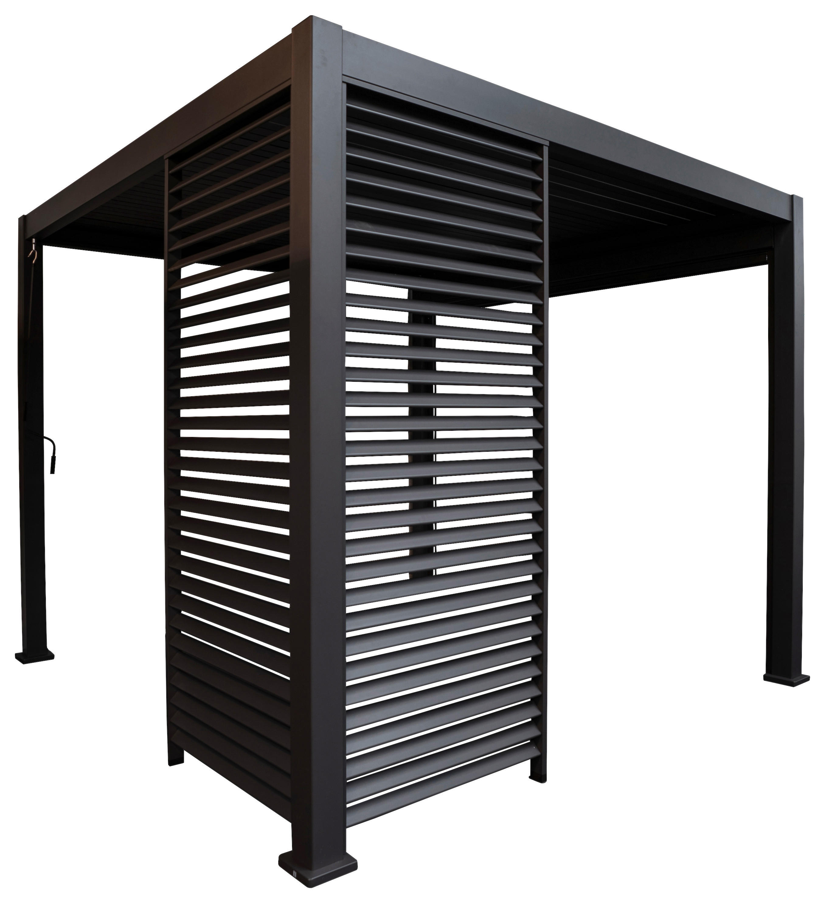 Mirador Lamellen-Seitenteil für Pergola Deluxe anthrazit Aluminium B/H/L: ca. 93x236,1x6 cm Deluxe - anthrazit (6,00/93,00/236,10cm) - Mirador