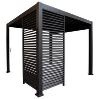 Mirador Lamellen-Seitenteil für Pergola Deluxe anthrazit Aluminium B/H/L: ca. 93x236,1x6 cm Deluxe - anthrazit (6,00/93,00/236,10cm) - Mirador