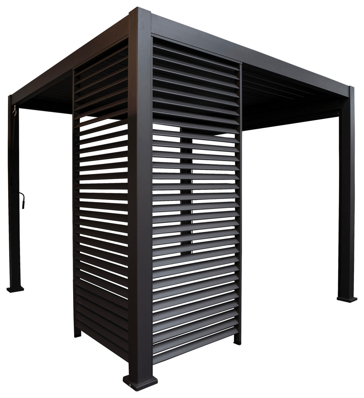 Mirador Lamellen-Seitenteil für Pergola Deluxe anthrazit Aluminium B/H/L: ca. 93x236,1x6 cm Deluxe - anthrazit (6,00/93,00/236,10cm) - Mirador