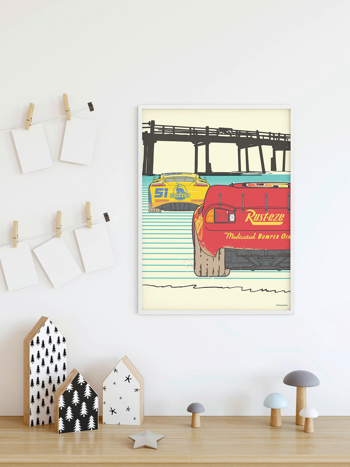 Komar Poster Cars Strengthen Together Disney B/L: ca. 50x70 cm Cars Strengthen Together - (50,00/70,00cm) - Komar