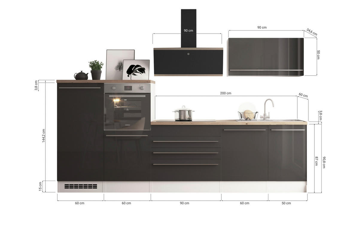 Doppelblock Gabriel B/H/T: ca. 320x200x60 cm Gabriel - (320,00/200,00/60,00cm) - Respekta