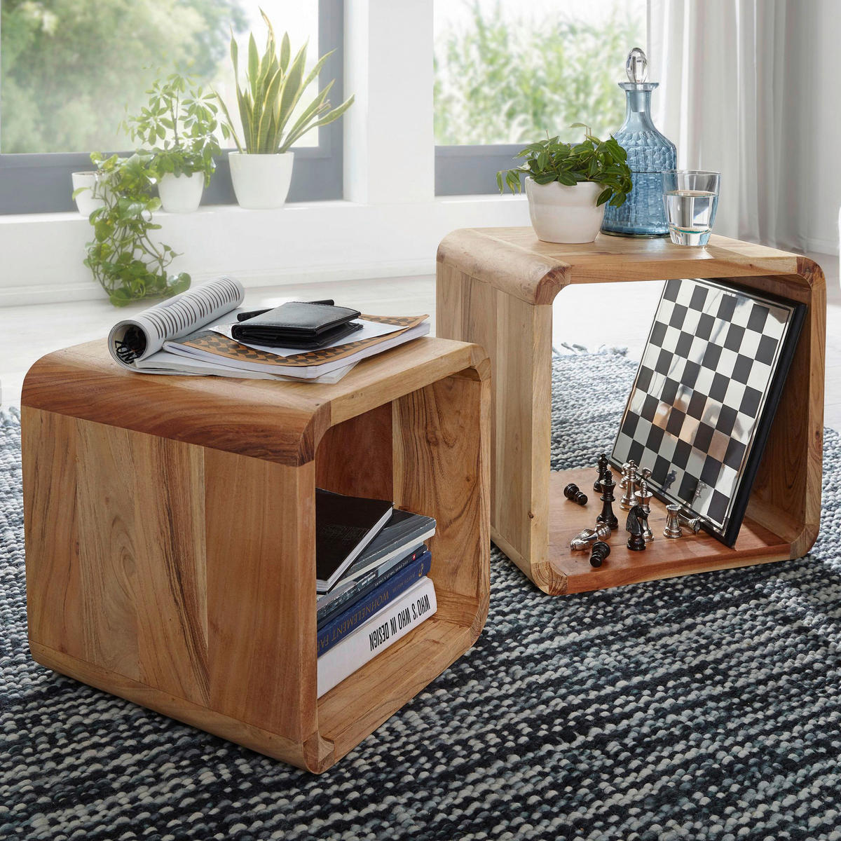 Regal 2er-Set. natur 2er-Set. - natur - Wohnling