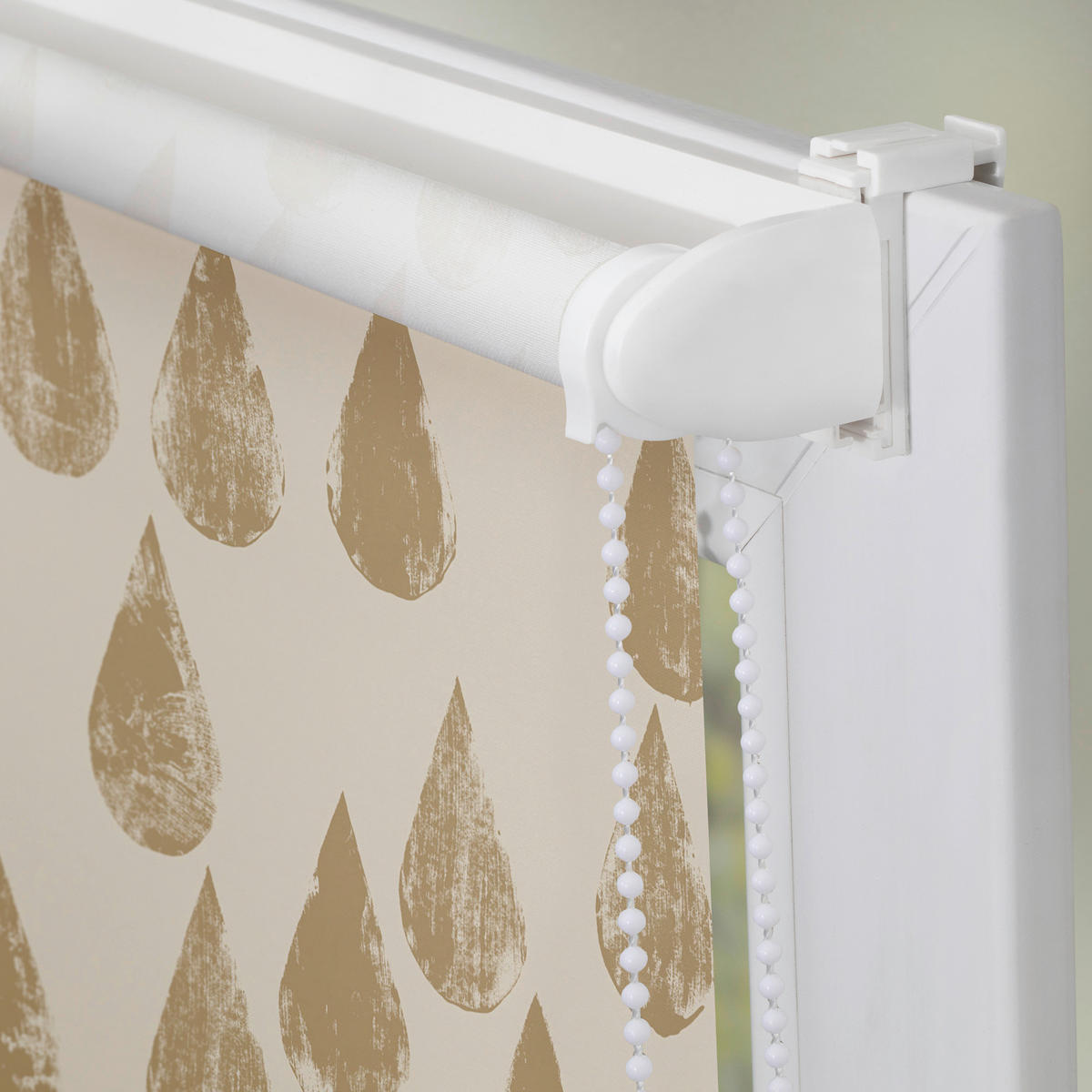 LICHTBLICK Rollo Golden Drops gold B/L: ca. 80x150 cm Golden Drops - gold (80,00/150,00cm) - LICHTBLICK