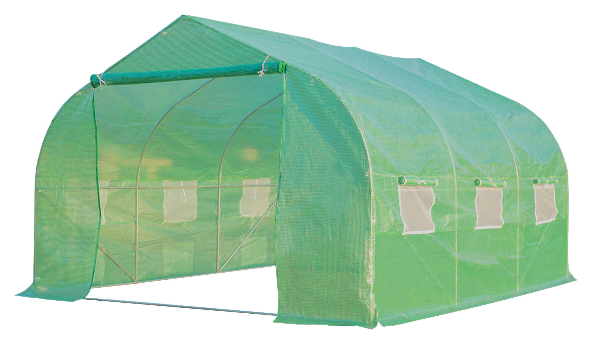 Outsunny Foliengewächshaus B/H/L: ca. 300x200x350 cm Foliengewächshaus MH845-015 - grün (350,00/300,00/200,00cm) - Outsunny