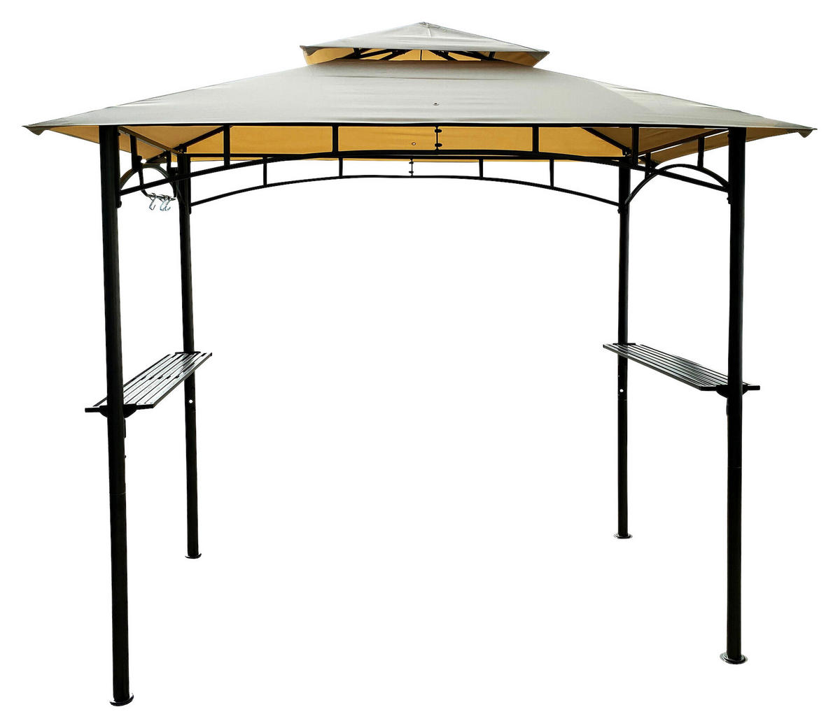 Grasekamp Grillpavillon beige Polyester-Mischgewebe B/H/T: ca. 150x250x220 cm Grillpavillon_BBQ - beige (150,00/250,00/220,00cm) - Grasekamp