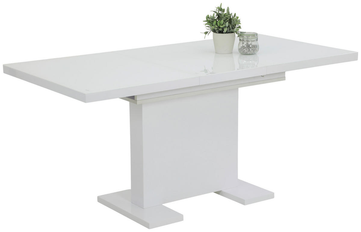 Esstisch Wilma weiß Hochglanz B/T: ca. 120x80 cm Wilma - weiß (120,00/80,00cm)