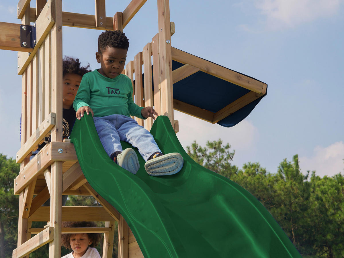 AXI Spielturm Malik braun B/H/L: ca. 345x270x336 cm Malik - braun/grün (336,00/345,00/270,00cm) - AXI